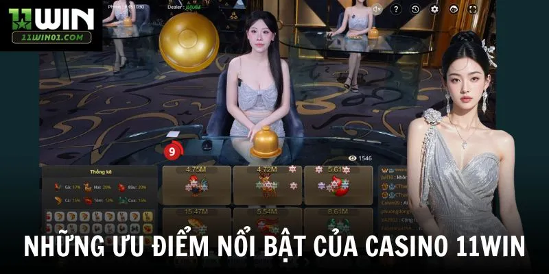 Những ưu điểm nổi bật của casino 11win